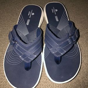 Clarks Navy Sandals